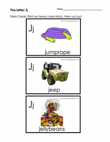 The Letter J Flashcards